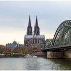 Köln 1- II     Dom mit Hohenzollernbrücke