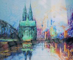 Köln als Kunstwerk gespiegelt 