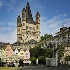 Köln Altstadt im Martinswinkel - Rheinpromenade -