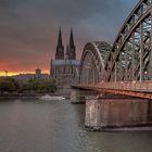 Köln am Abend (3) - Deutzer Brücke