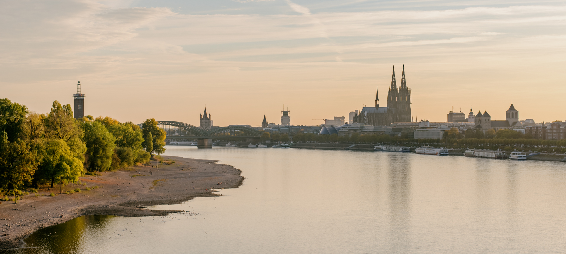 Köln am frühen Abend 2018