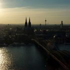 Köln am frühen Abend des 20-03-2014