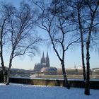 Köln an einem sonnigen Wintertag 