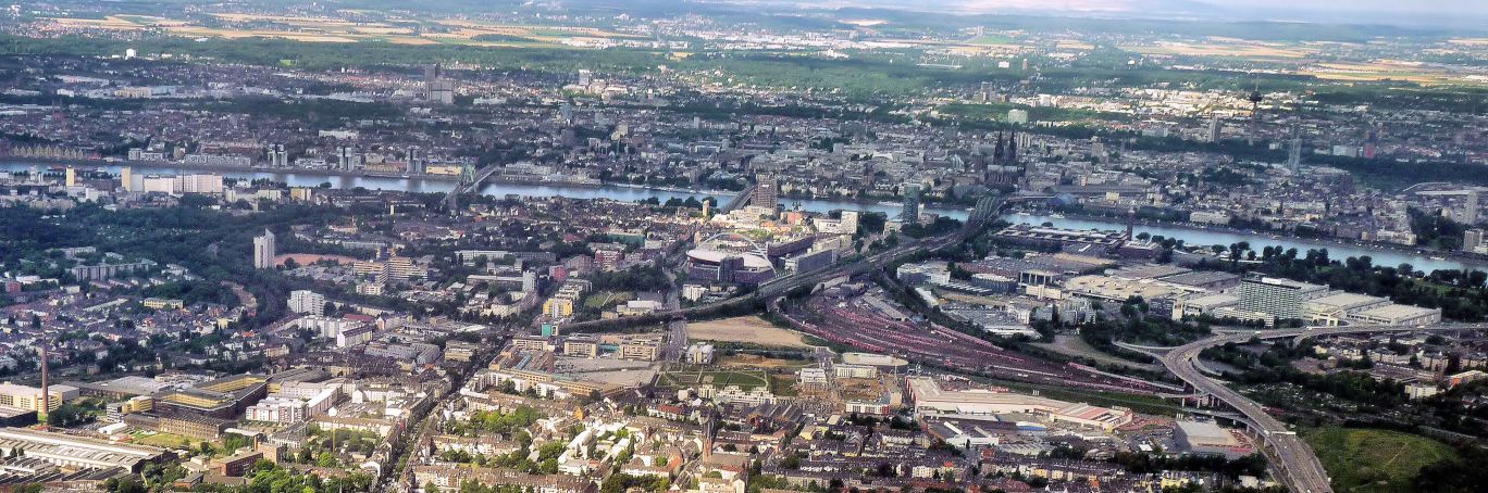 Köln aus der Vogelperspektive