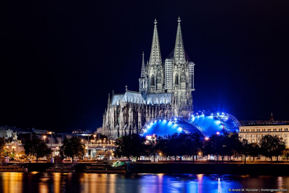 Köln bei Nacht - Kölner Dom & Musical Dom