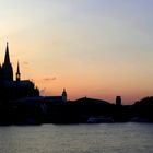 Köln bei Sonnenuntergang