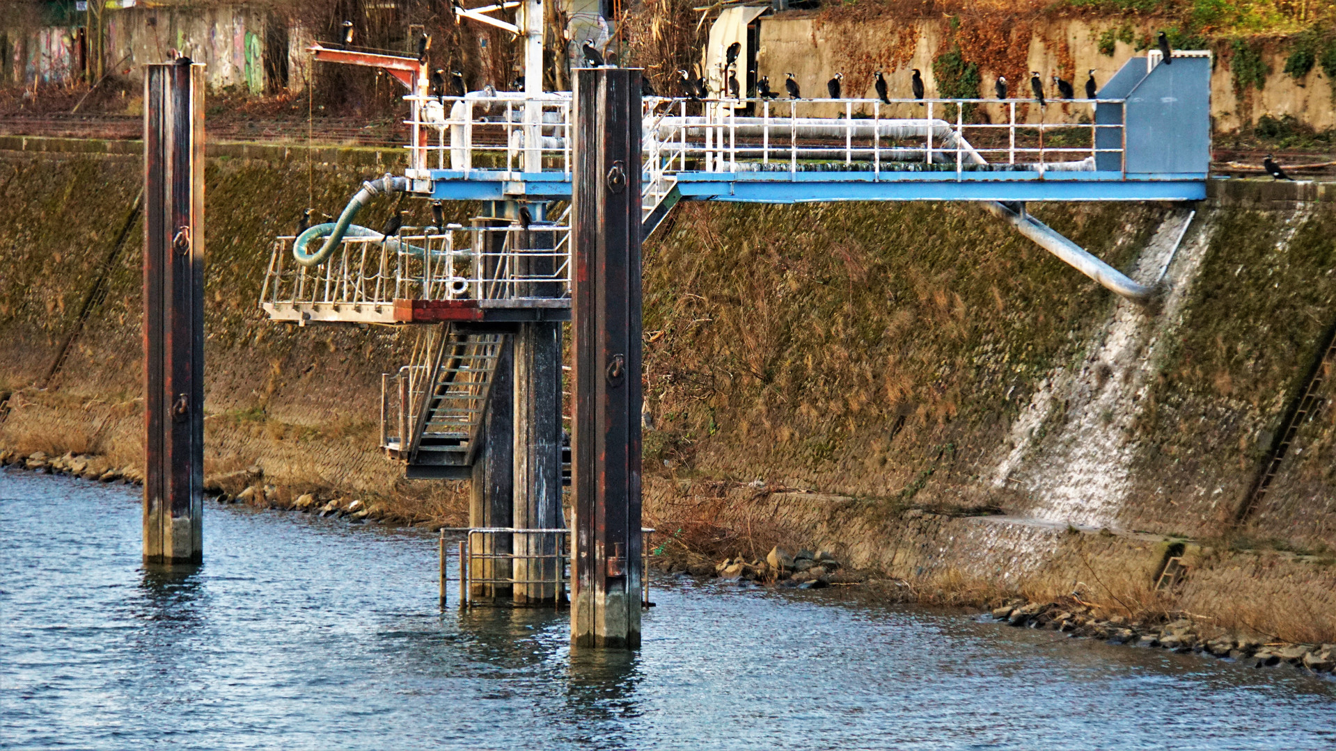 Köln bewachte Tankanlage im Hafen