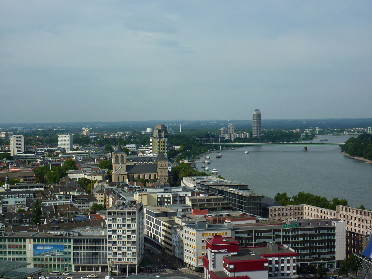 Köln - Blick auf den Rhein - 2.7.2013