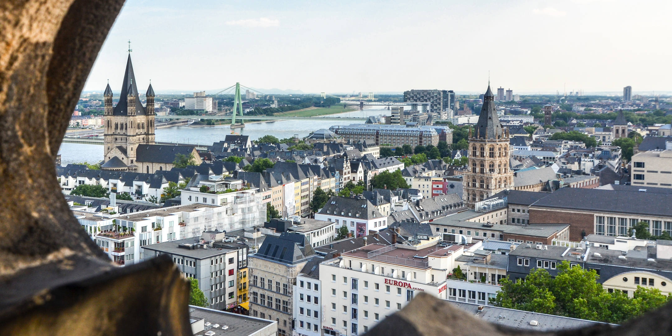 Köln, Blick vom Dom nach Süden