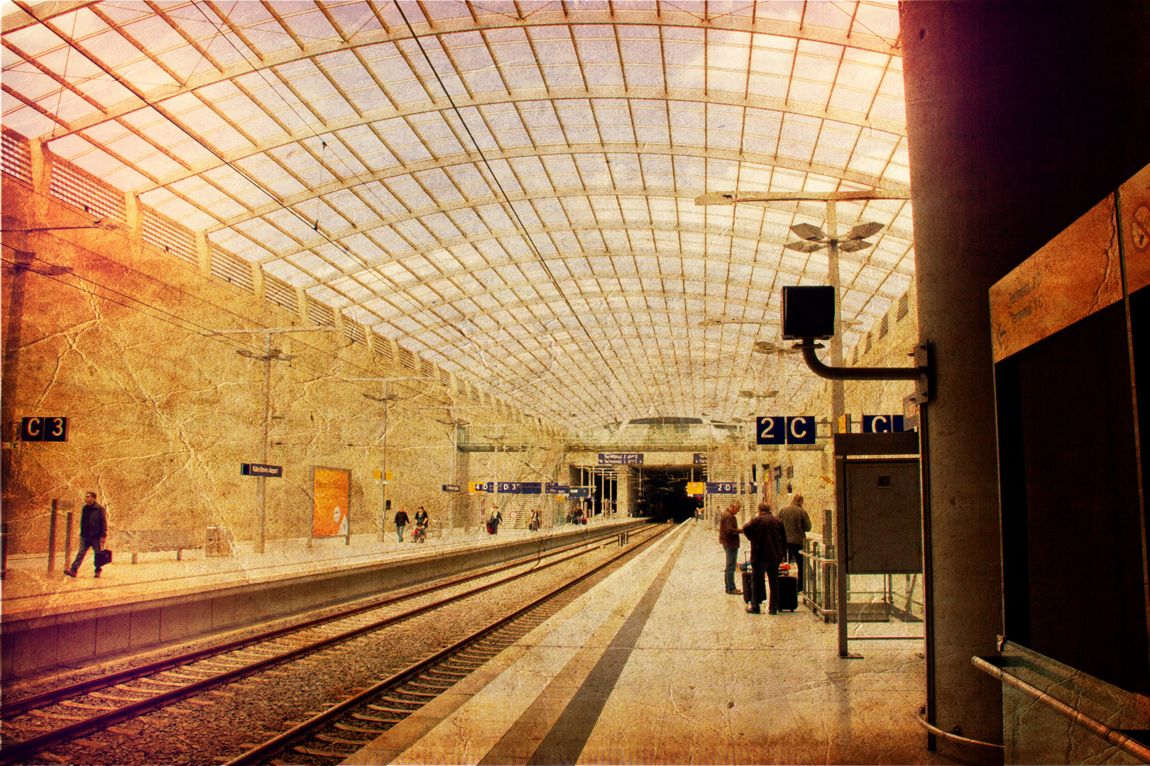 Köln Bonner Flughafen Bahnsteig