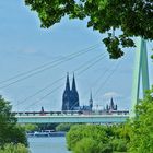 Köln-Deutz - Blick über die Severinsbrücke au den Dom