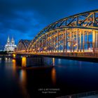 Köln- Dom und Brücke II- Light & Art Fotografie