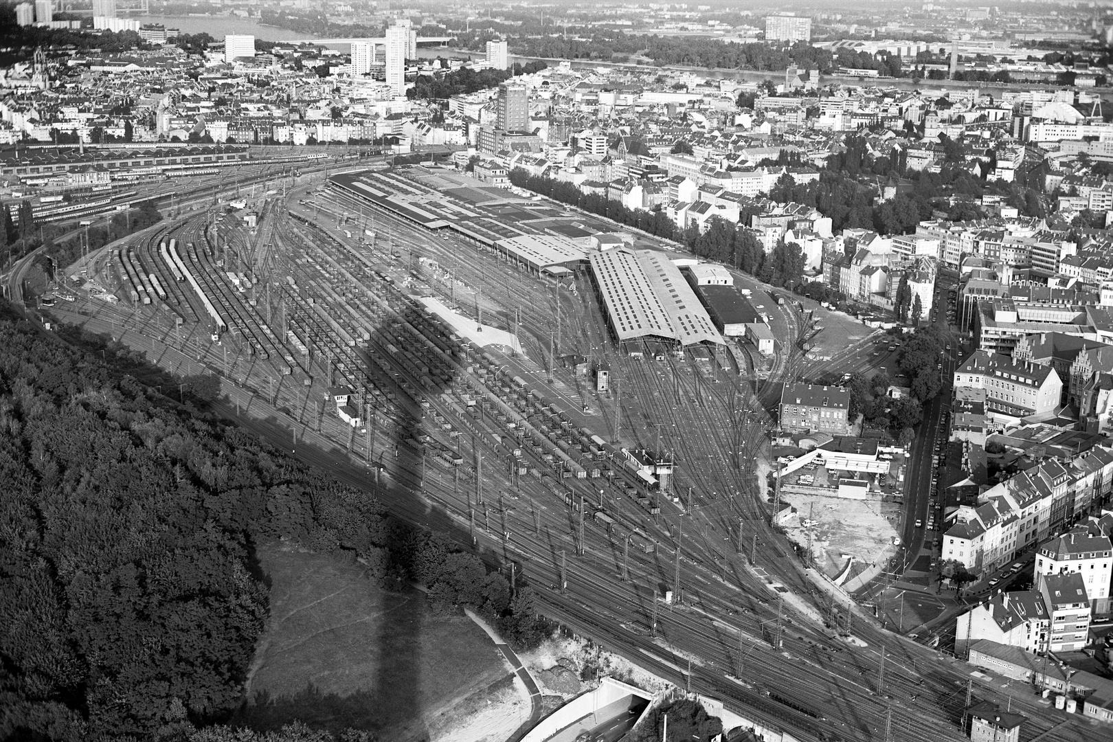 Köln Güterbahnhof Gereon 13. September 1984, heute Mediapark