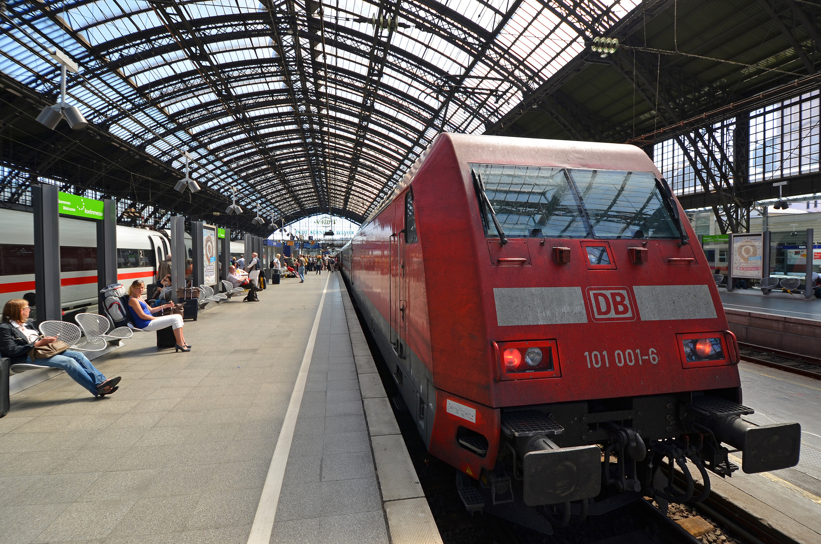 Köln Hauptbahnhof, die Baureihe 101