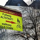 Köln, Hinweisschild in der Altstadt 