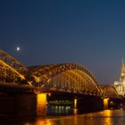 Köln - Hohenzollern Brücke bei Nacht