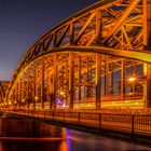 Köln - Hohenzollernbrücke mit Blick zum Dom