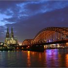 Köln - Hohenzollernbrücke und Dom