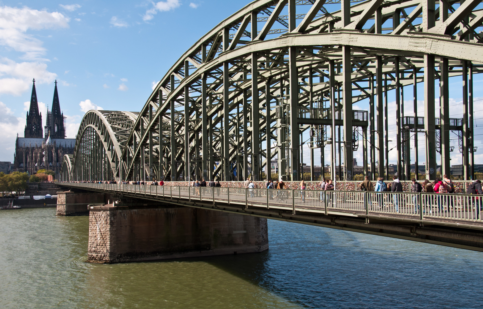 Köln Hohenzollernbrücke und Dom