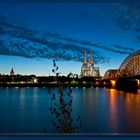 Köln - Hohenzollnerbrücke mit Dom und St.Martin