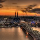 Köln im Abendrot