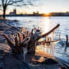 Köln im Eiswinter zur Karnevalszeit