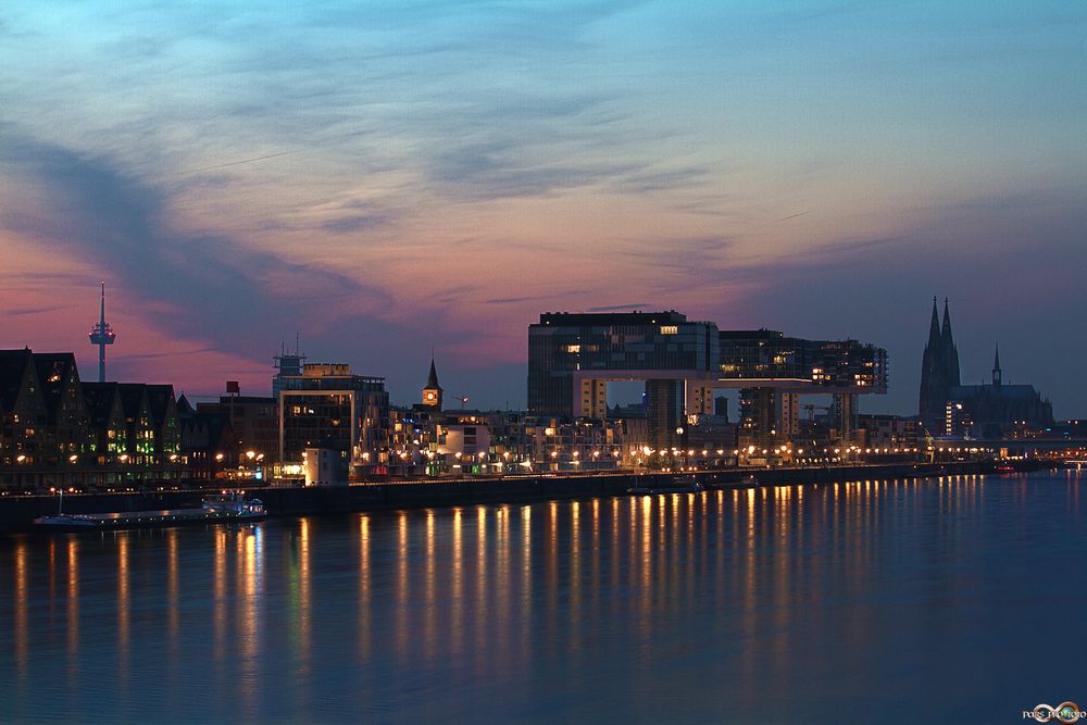 Köln im Sonnenuntergang