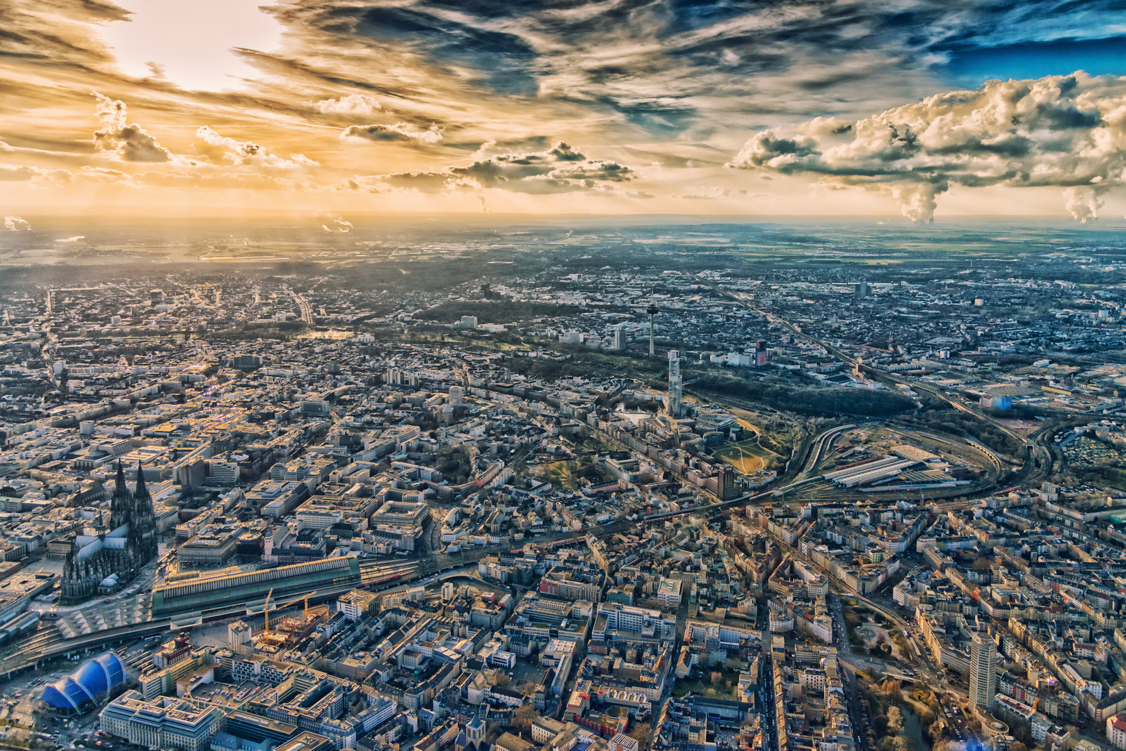 Köln in der Abendsonne