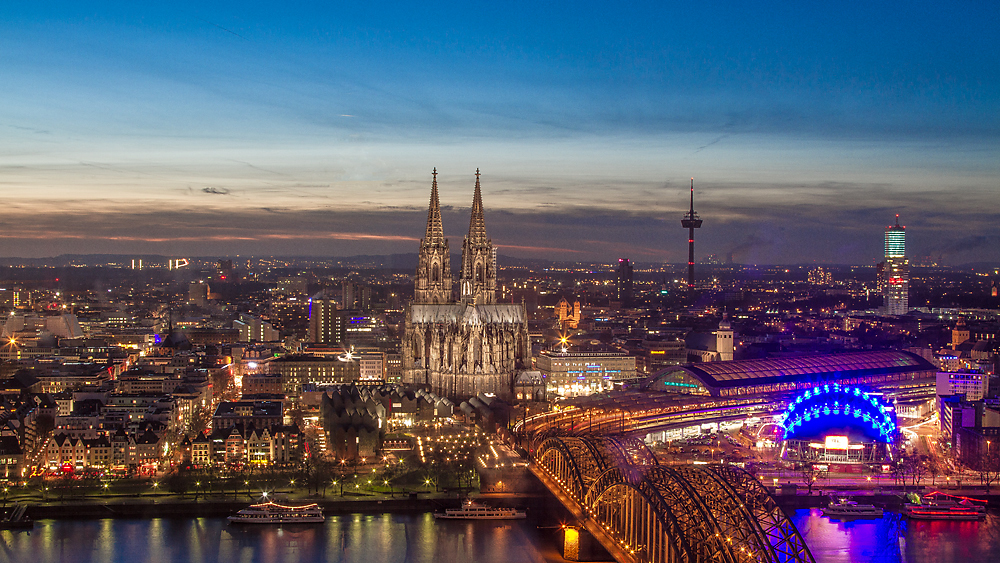 Köln in Richtung Westen