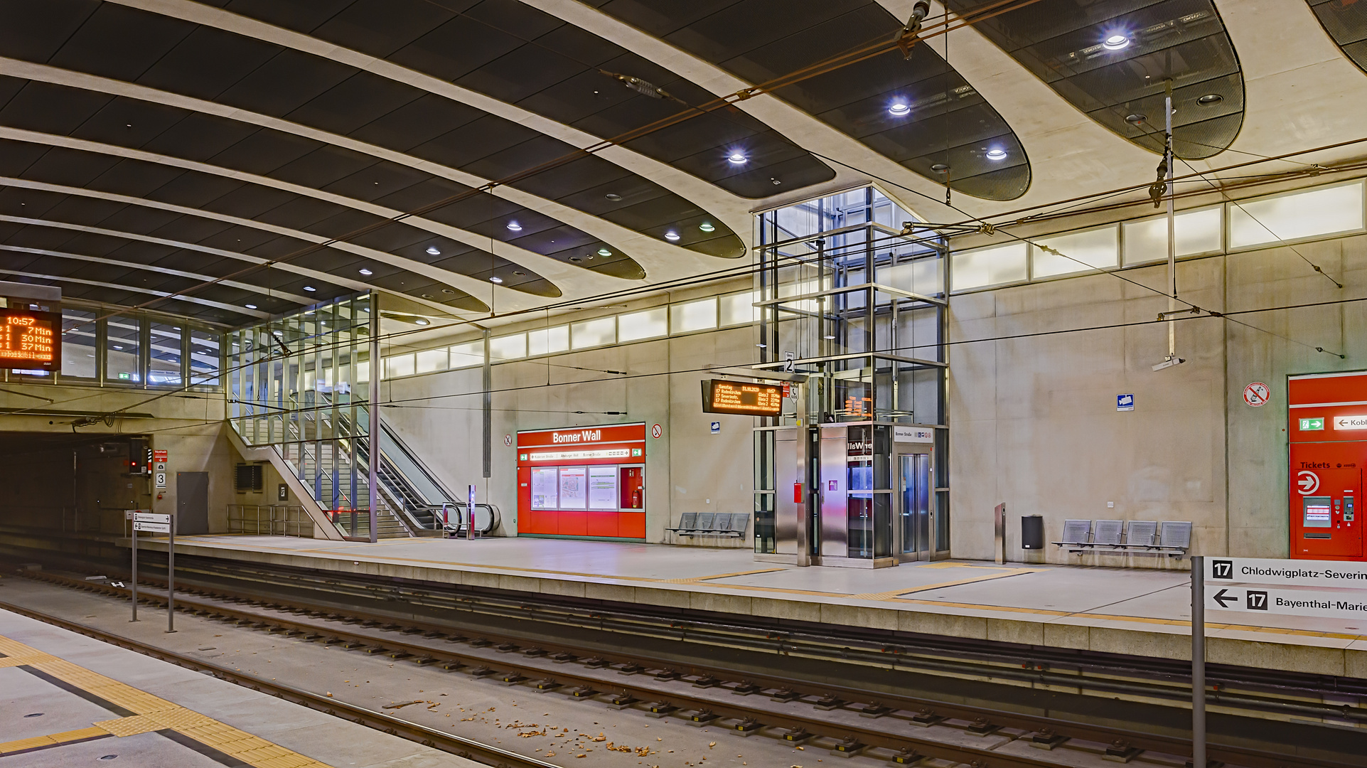 Köln, Linie U17, Station 'Bonner Wall'