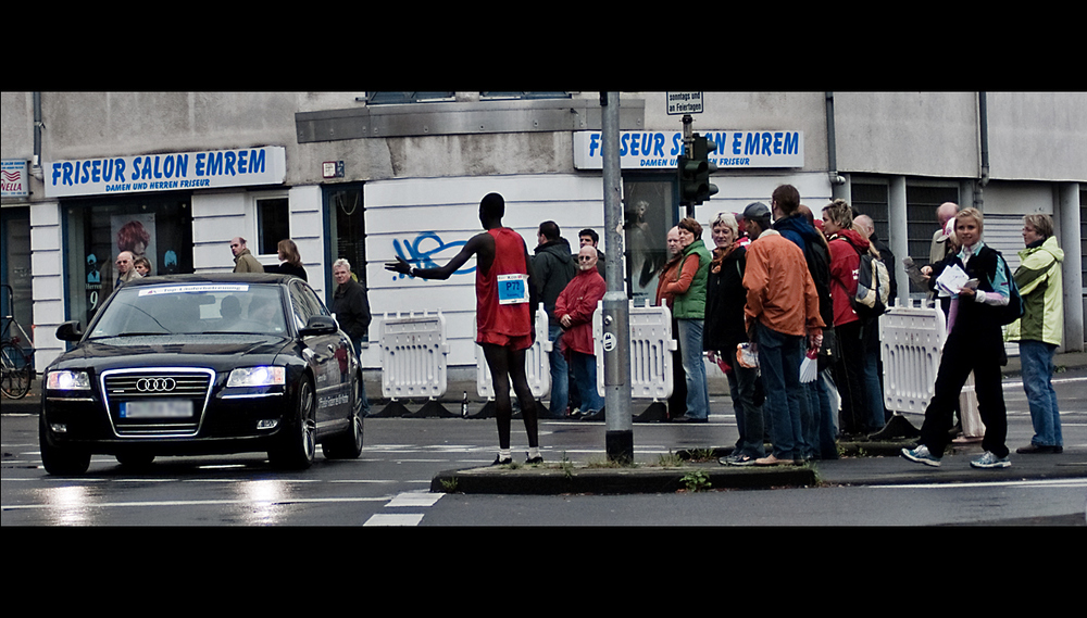 Köln Marathon: per Anhalter zum Ziel ;)