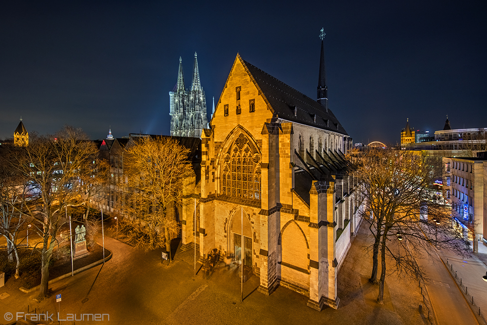 Köln - Minoritenkirche mit Dom