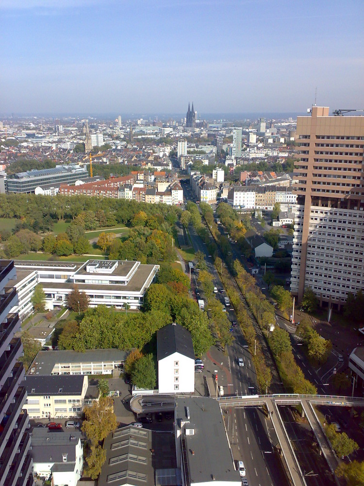 Köln mit seinem Dom - Blick aus dem Uni-Center - November 2009