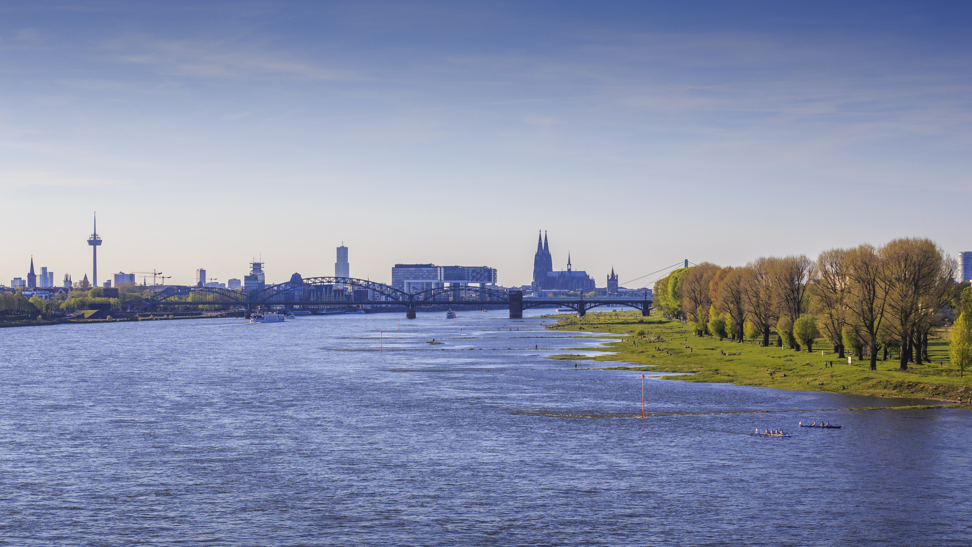 Koln Panorama Foto Bild Koln Cologne Panorama Rhein Bilder Auf Fotocommunity