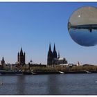 Köln Panorama am Ostern Sonntag