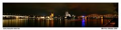 Köln Panorama bei Nacht