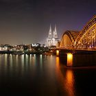 Köln, Panorama bei Nacht