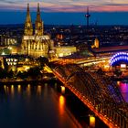 Köln Panorama bei Nacht