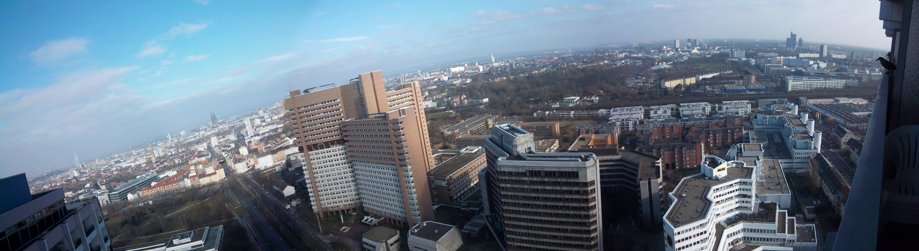 Köln Panorama - Die Erde ist eine Kugel -