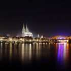 Köln Panorama in der Nacht