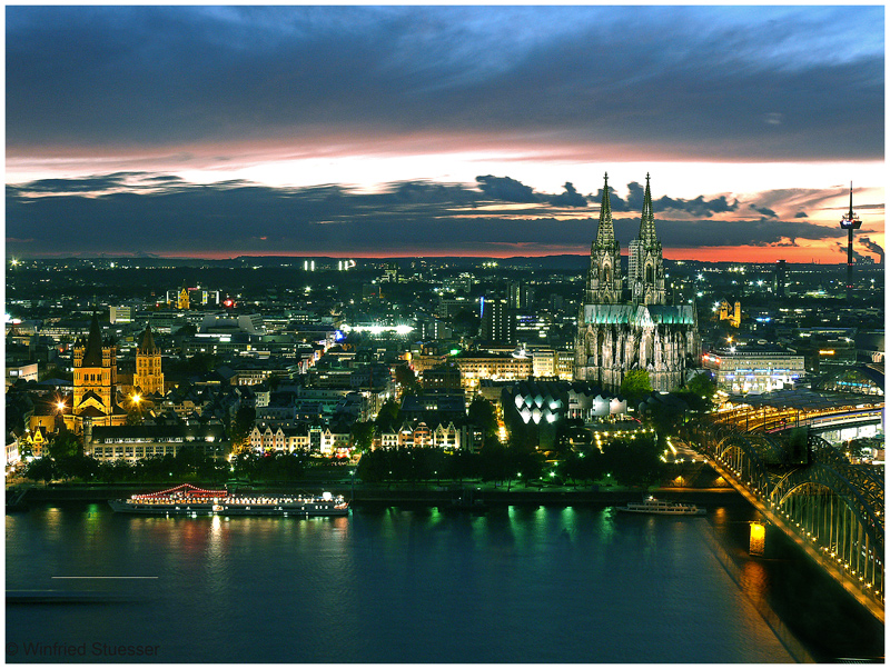 Köln-Panorama vom Triangel Tower in Köln-Deutz 2
