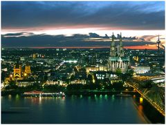 Köln-Panorama vom Triangel Tower in Köln-Deutz 2