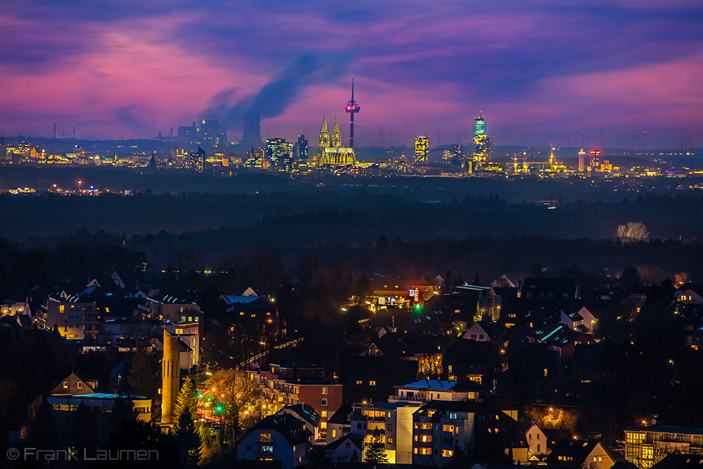 Köln - Panorama von Schönrath aus gesehen