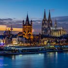 Köln - Rheinpanorama der Klassiker