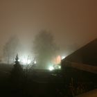 Köln Riehl im Nebel. Am 16.11.2010 um 21:50