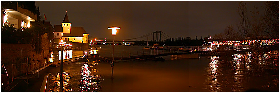 Köln Rodenkirchen - Hochwasser