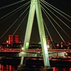 Köln Severinsbrücke bei Nacht