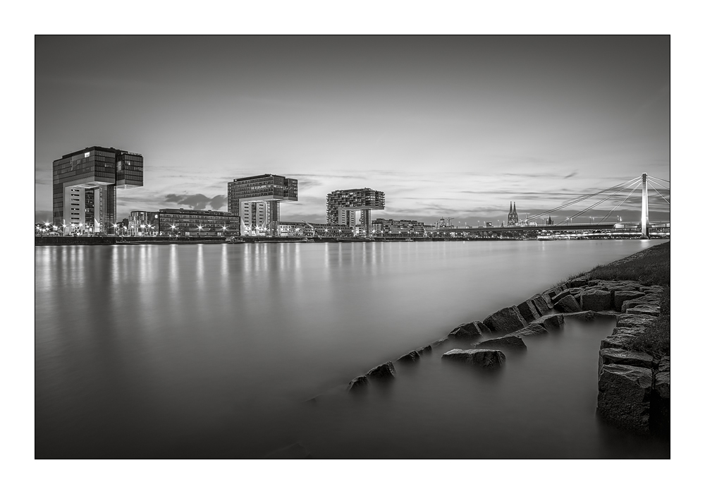 Köln Skyline - B/W