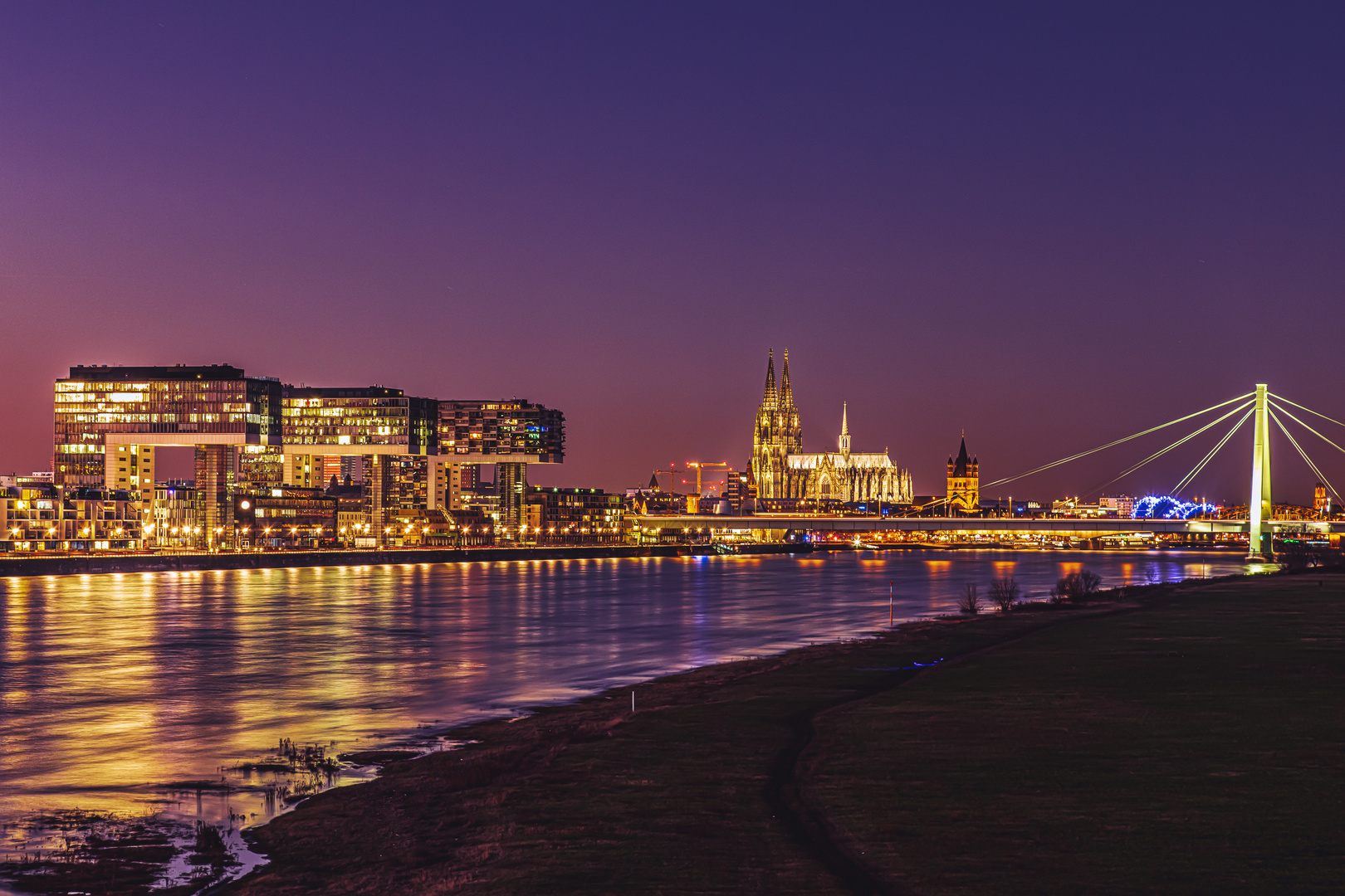 Köln Skyline, Köln Dom, Köln Kranhäuser