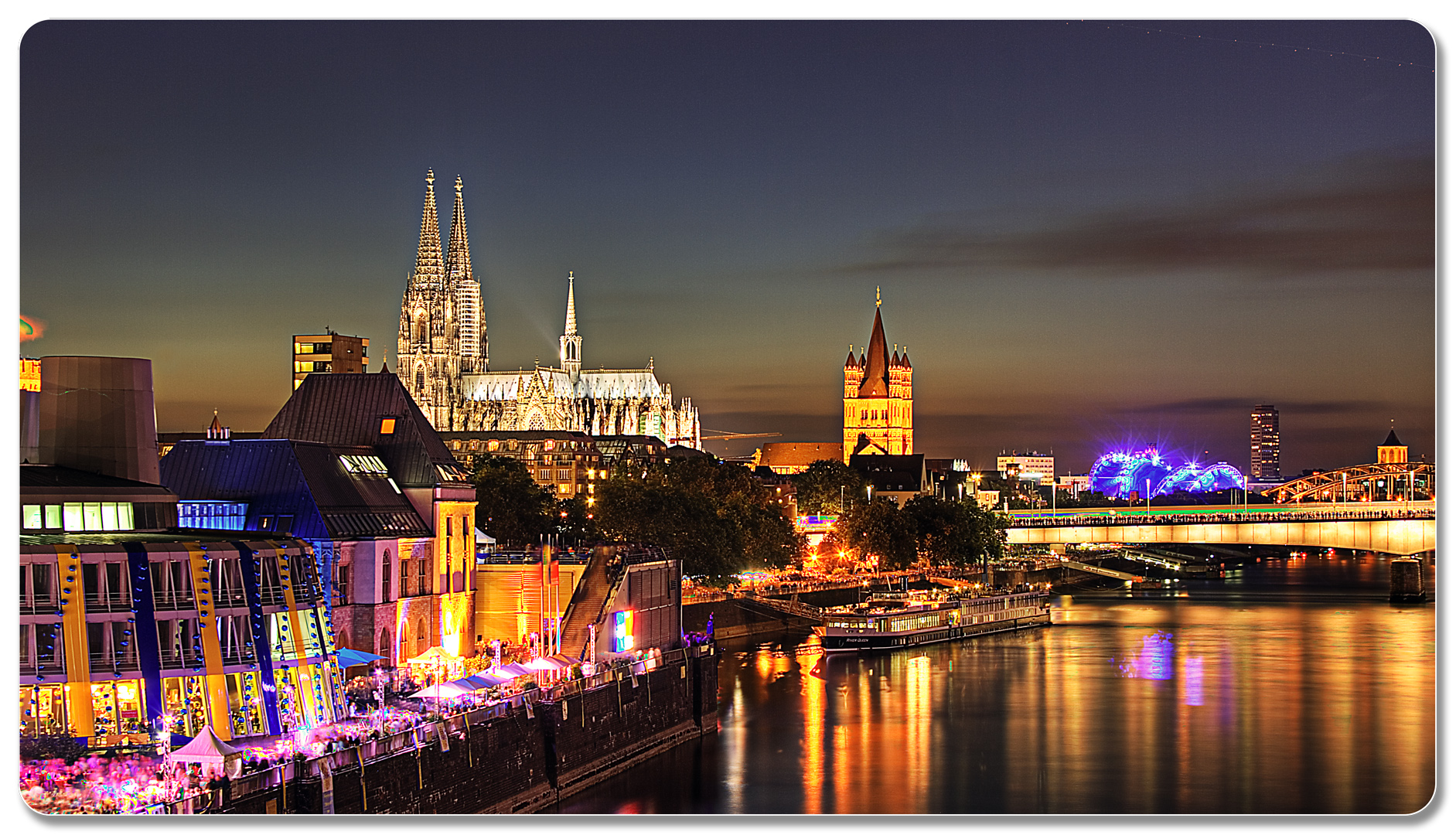 Köln Skyline - Kölner Lichter 2010